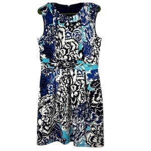 Enfocus Studio A-line dress floral waist adornment Sz 10